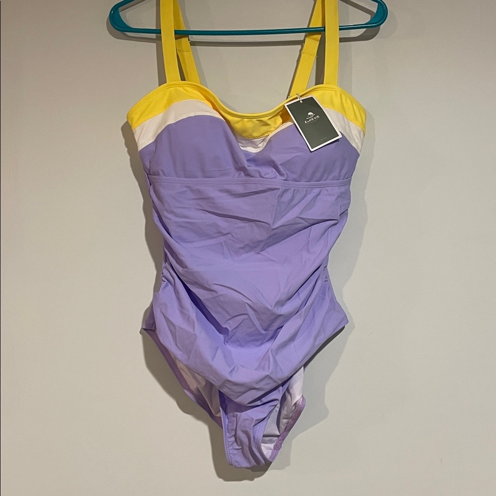 Eomenie Women's One-Piece Swimsuit Tummy Control Full Coverage Sz Large NWT - Picture 5 of 7